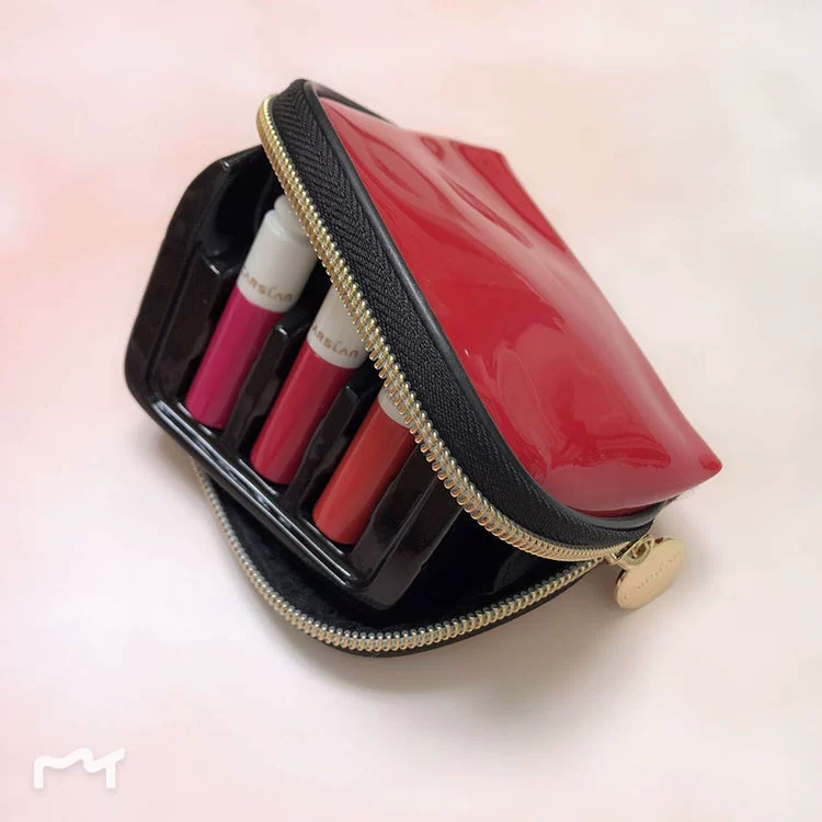 Kazi Lan Lip Gloss trong mẫu lụa nhỏ thưởng thức son môi ánh sáng rực rỡ 2g son môi không dính giữ ẩm lâu dài để gửi gói nhỏ - Son bóng / Liquid Rouge