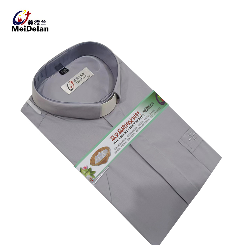 Medland Shirt Nordic Halloween Missionary Role-Playing Shepherd Cosplay Gray Shirt in Stock Short-Sleeved