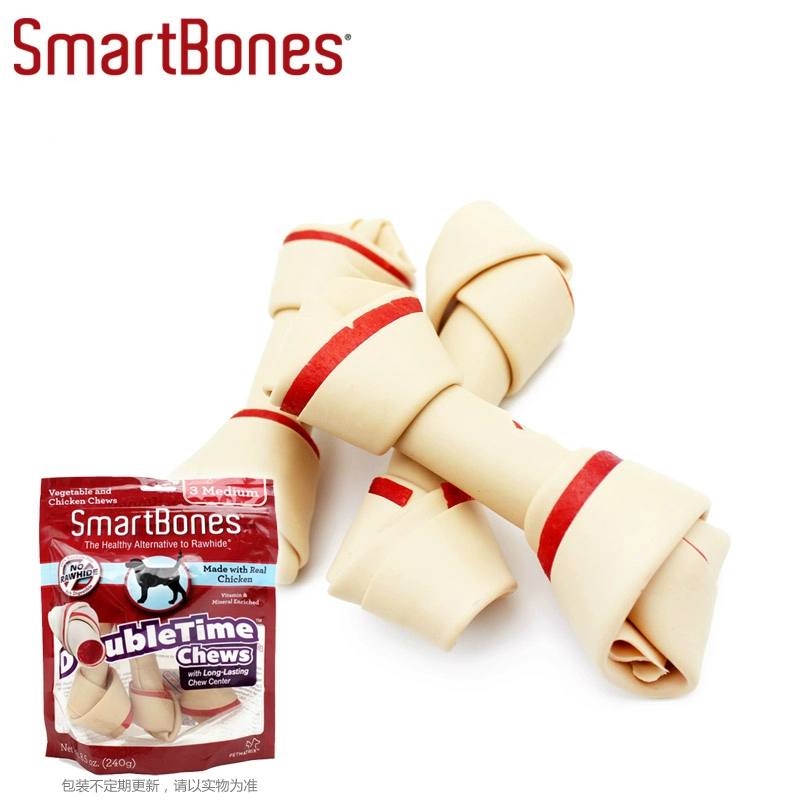 SmartBones Pet Dog Snacks Molar Stick Keo Lớn vừa Sạch Răng Gà Thịt bò Hương vị 3 Gói