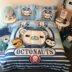 gia đình bông phim hoạt hình của bốn đứa con trai tinh khiết bông trải giường chăn giường Mikasa boy 1.8m1.5 - Bộ đồ giường bốn mảnh chăn ga gối forever Bộ đồ giường bốn mảnh