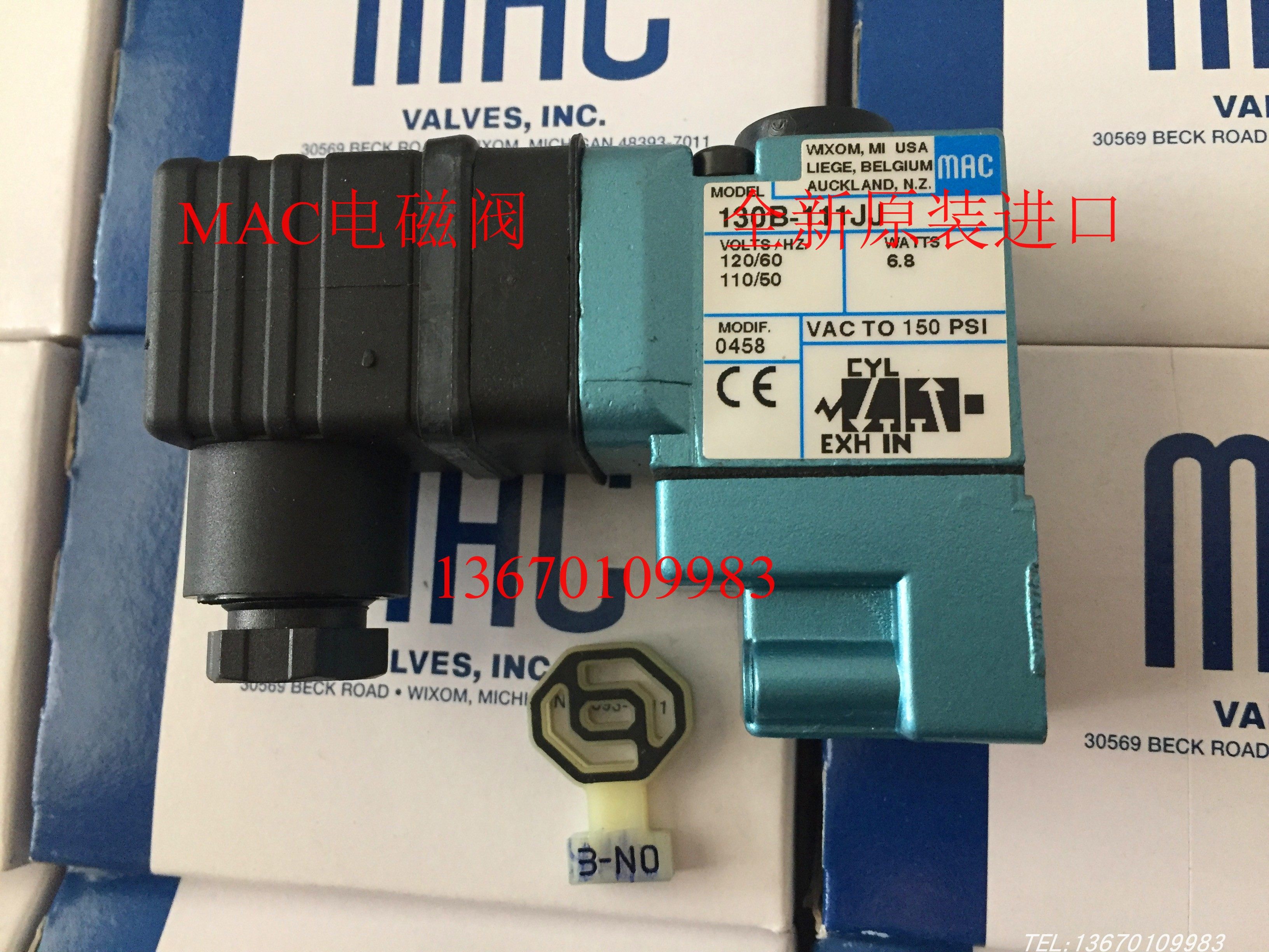 MAC solenoid valve 130B-111JJ 130B-121JA 130B-611JA 130B-291JJ 501BAAA