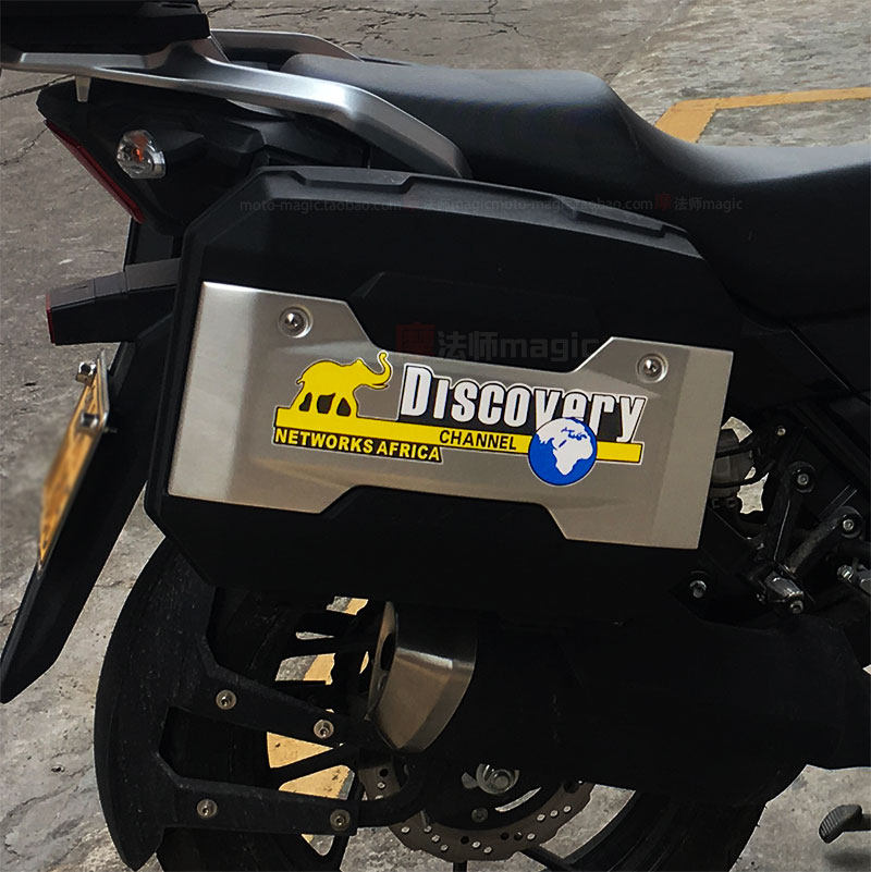 Applicable to Suzuki DL250 side box stickers motorcycle pull decals stickers Discovery Channel motorbike reflective stickers