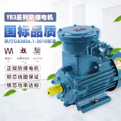 YB3 explosion-proof motor National standard explosion-proof three-phase 380v copper wire Jiangsu new vigorously energy-saving explosion-proof motor