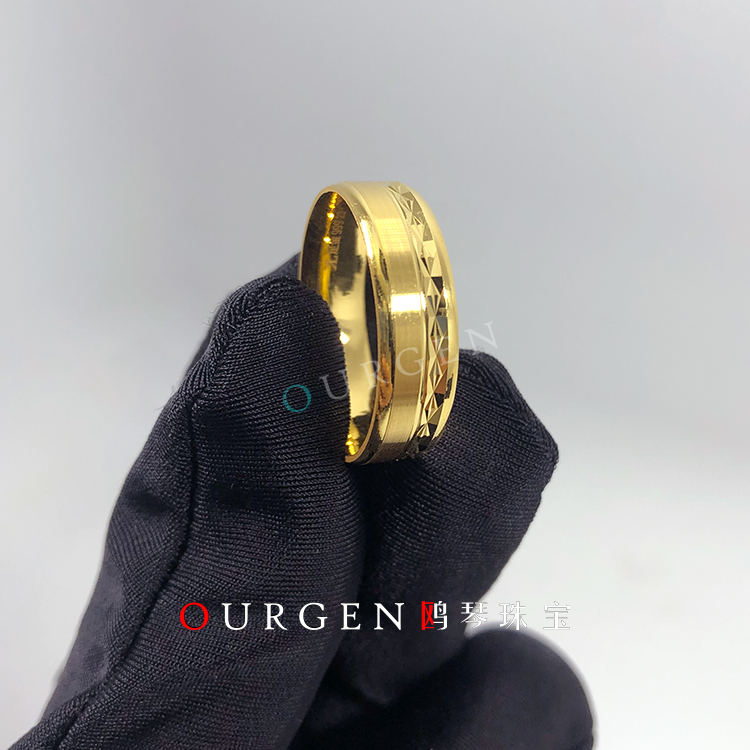 999 Foot Gold Lasand Caravan Flowers Ring Interior Radians Design Fashion New Ordering OGEN Harmonica Jewels