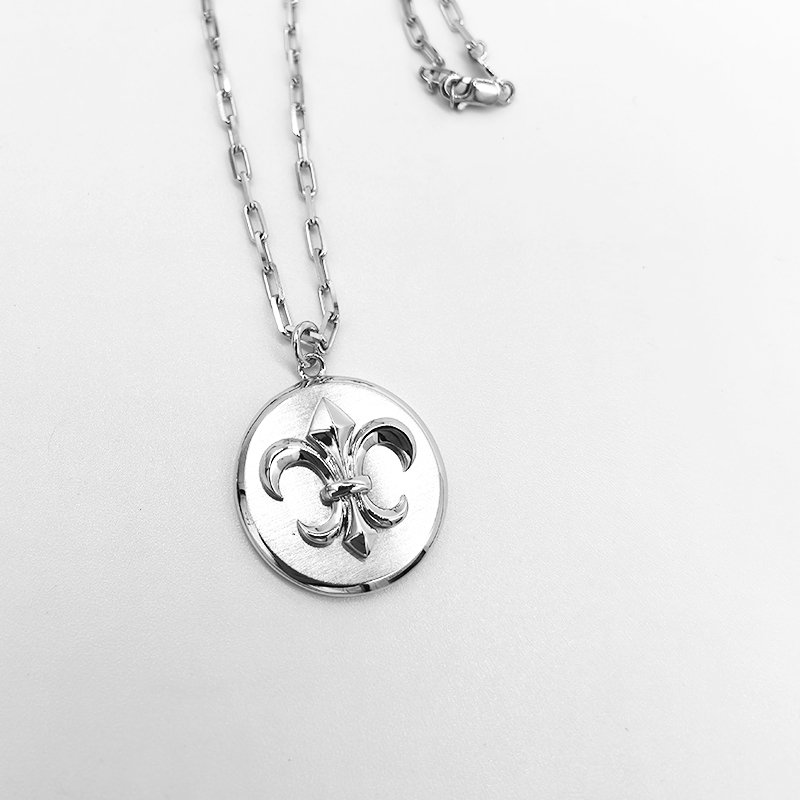 Platinum Platinum PT950 Pendant Round Card Couple Men And Women Style Boutique New OGEN Auqin Jewels