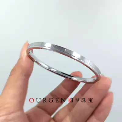 Platinum PT950 new elastic design button pull sand between surface laser bracelet bracelet bracelet OGEN gull piano jewelry