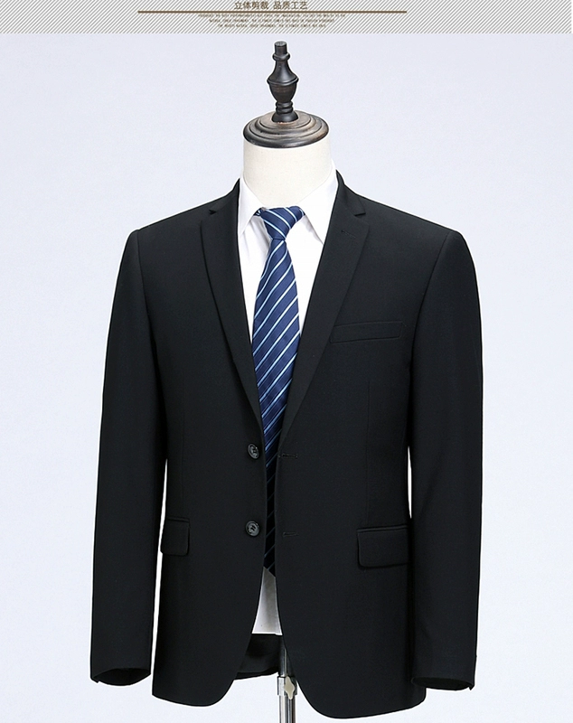 Bộ đồ vest nam vestboy phù hợp với mùa thu và mùa đông công cụ len kinh doanh công cụ thay đồ trung niên