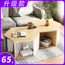 Tea table Home living room sofa edge a few small family type tea table minimalist round small tea table modern side cabinet small table