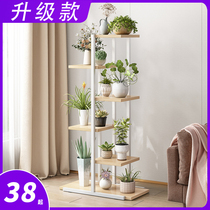 Iron Art Flower Shelf Green Lori Multimeat Potted Shelf Light Extravagant balcony Shelf Living room Floor Multilayer Flower Pots Shelf