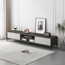 Modern small-family-type tea table TV cabinet minimalist light extravagant and narrow-style combined side cabinet storage living-room extremely simple floor cabinet