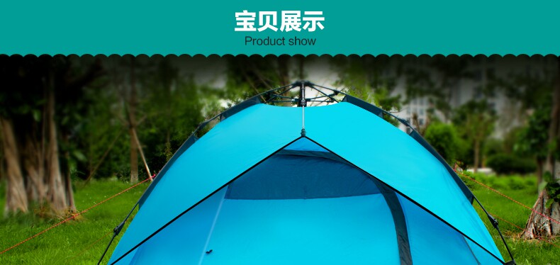 Automatic Tent Outdoor Double Double 3-4 Multi-Person Windproof and Rainstorm-proof Camping Tent Free Shipping