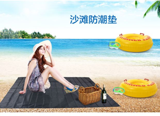 Thảm Oxford Lều ngoài trời được trang bị thảm vải Oxford đa chức năng Thảm dã ngoại không thấm nước và chống mài mòn - Thảm chống ẩm / Mat / Gối thảm xốp trải sàn