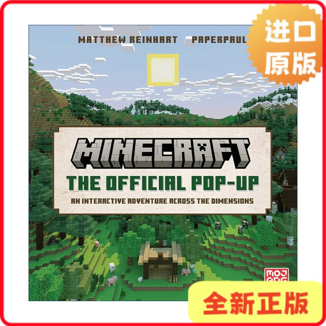 [Authentic in Stock] Minecraft: the Official Pop-Up Official 3D Book of Minecraft English Edition Insight Editions 9798886630978