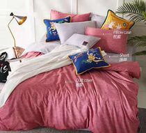 Mengjie home textile 2020 autumn and winter new pure cotton grinding four-piece set Mengjie Good night London 13614 13616