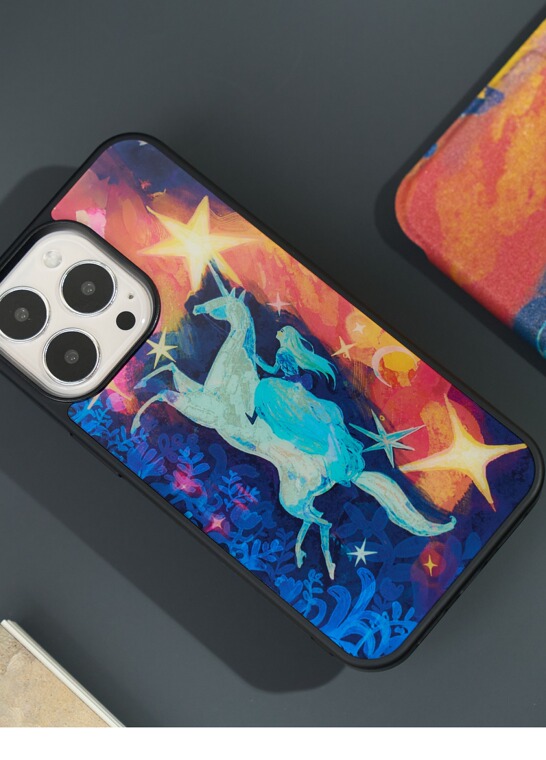 Unicorn Fairytale New Artsy Painted Illustration 15, 14, 13, 12, 11 iPhone Case