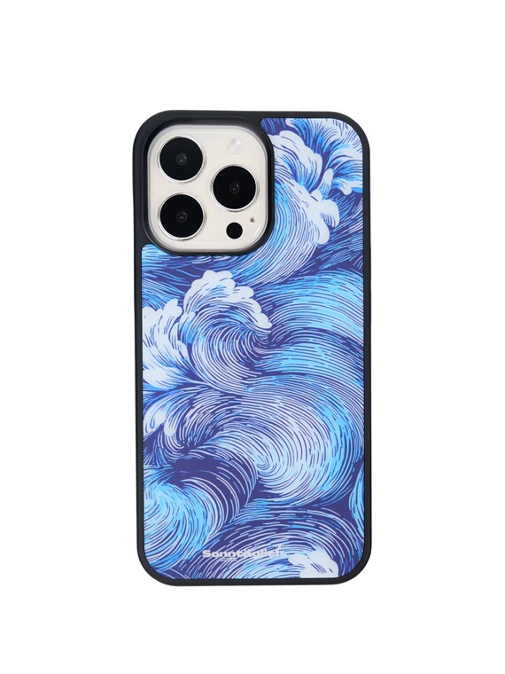 Artsy Wave Illustration New Magsafe 15, 14, 13, 12, 11 iPhone Case