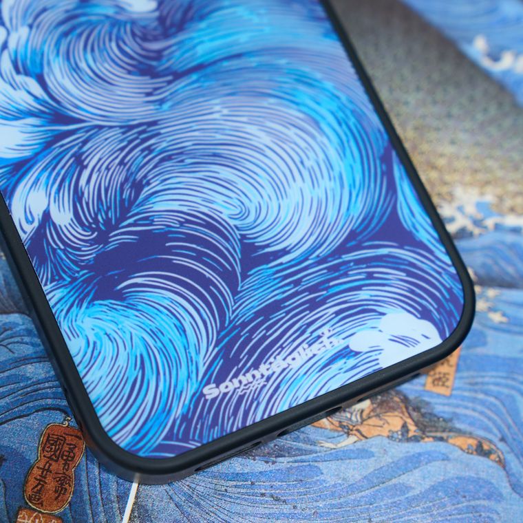 Artsy Wave Illustration New Magsafe 15, 14, 13, 12, 11 iPhone Case