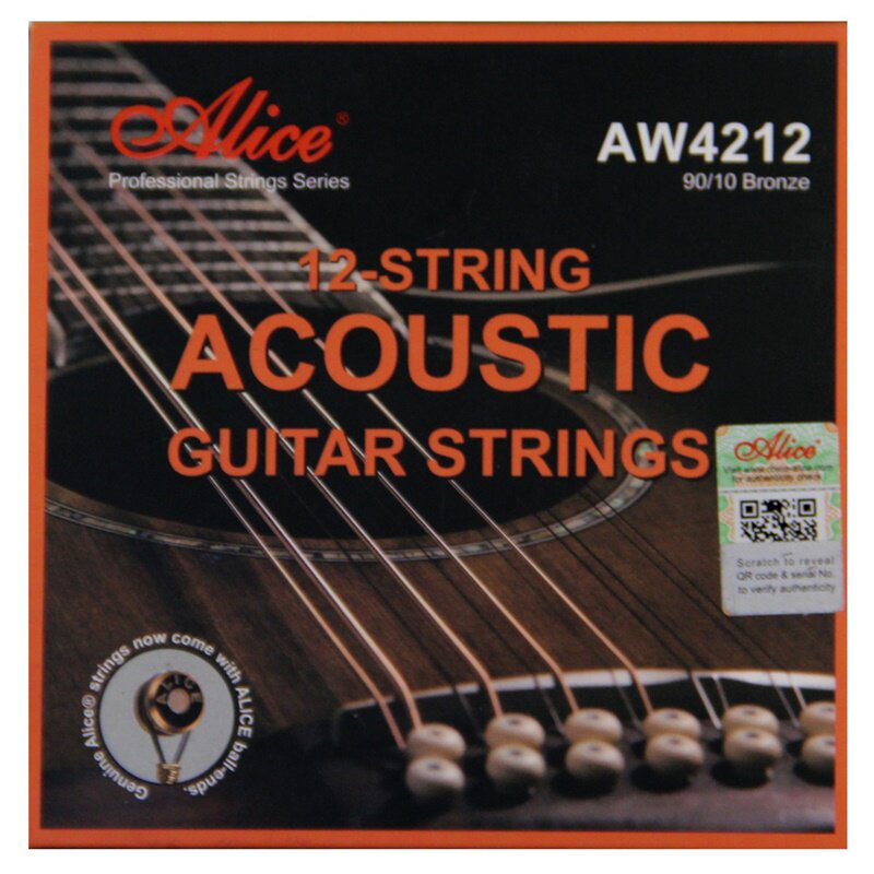 Alice Alice AW4212-L Folk Guitar Strings twelve String Phosphorus Copper Suit Strings set 12 Root
