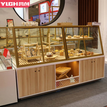 New bakery display cabinet Island cabinet Side cabinet Model cabinet Pastry heart cabinet Cake display shelf Container table