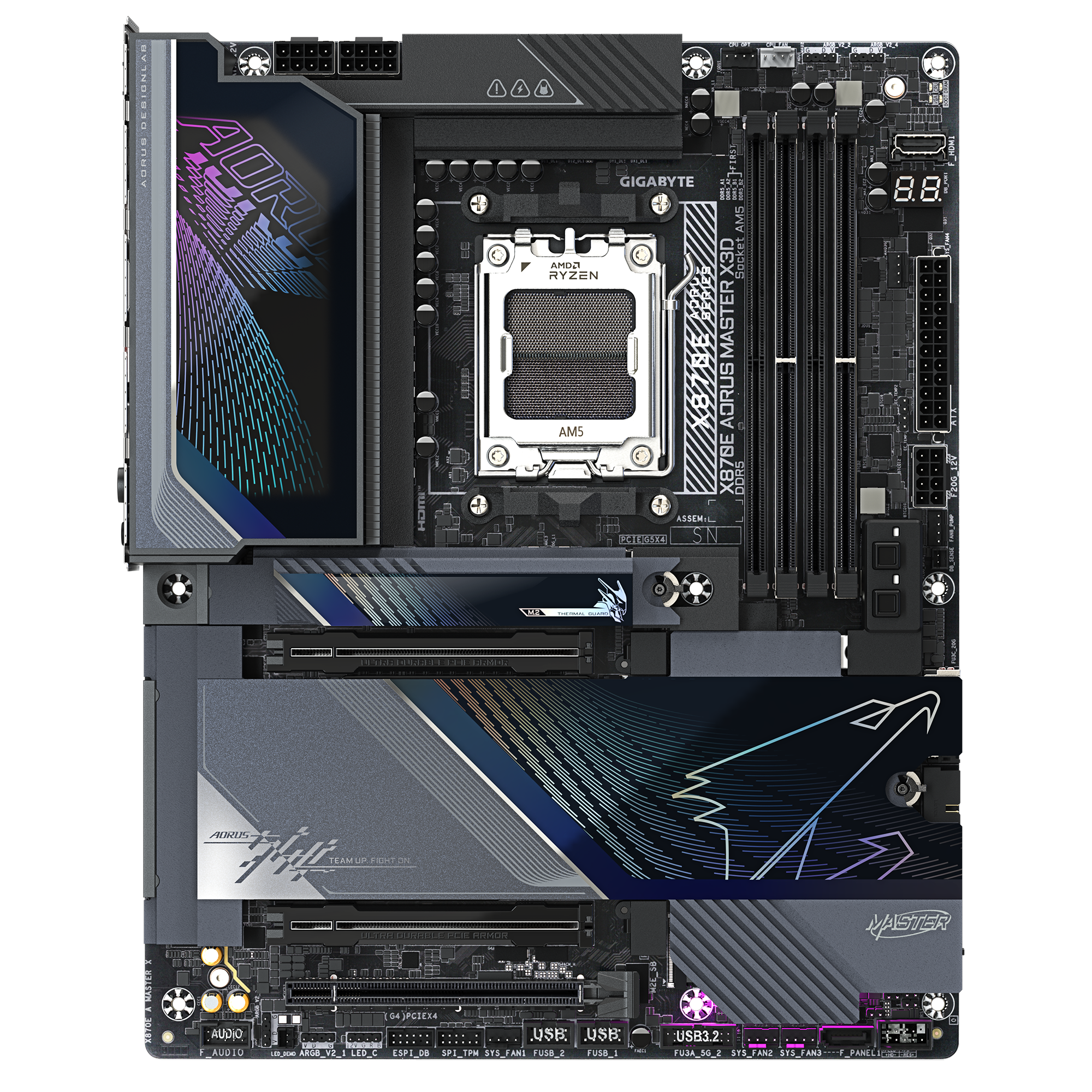 Gigabyte/ X870E AORUS MASTER X3D Super Sculpture Super Ice Sculpture Новая материнская плата