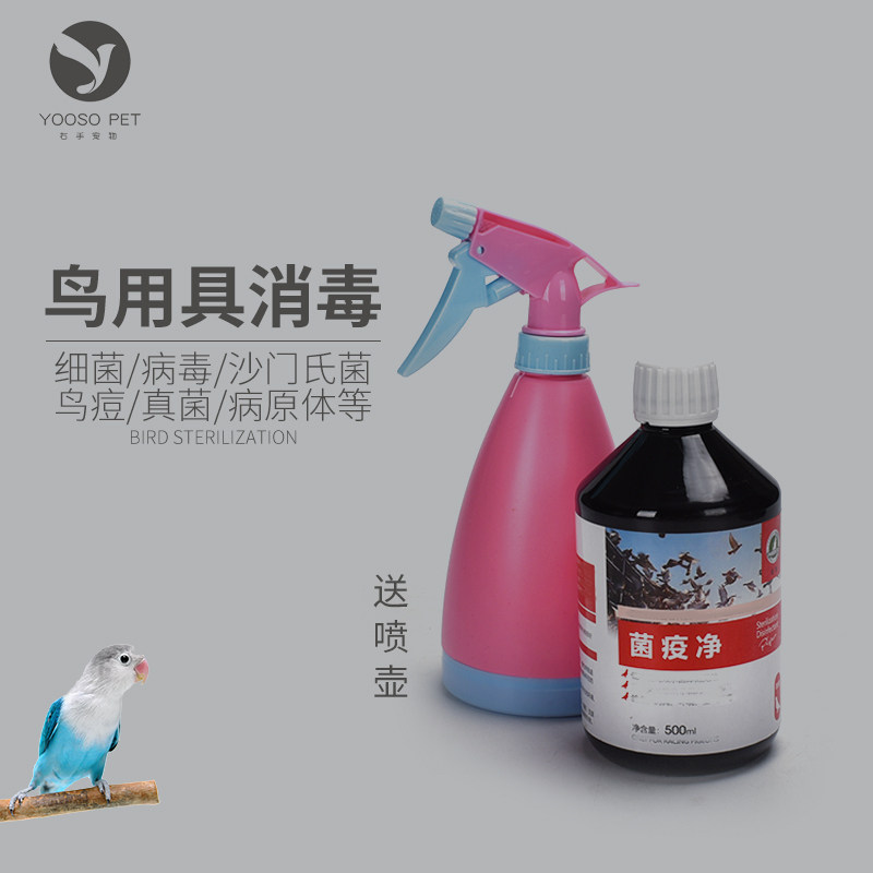 Hauxiang Brand Parrot Pigeon Bird Cage Disinfection Kill Bacteria Fluid Pet Supplies Cleanser Low Poison Concentrate 500ml