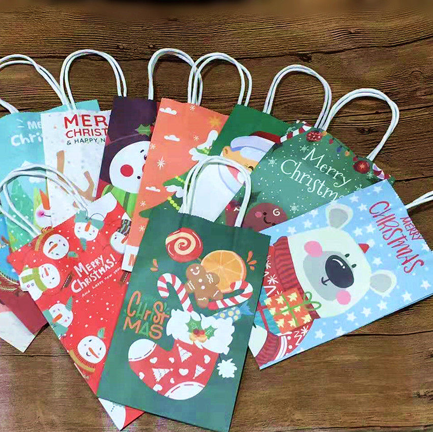 Medium Large Christmas Gift bags big small and small Christmas gift wrapping paper bag