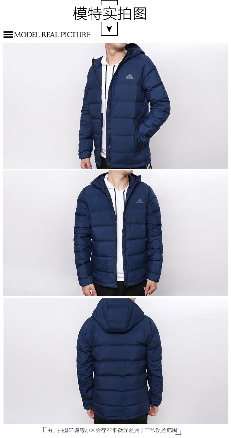 Adidas nam 2019 mùa đông mới xuống áo khoác thể thao ngoài trời lạnh ấm áo xuống BQ2001 - Thể thao xuống áo khoác áo phao béo nữ hàn quốc