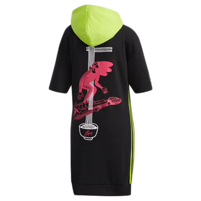 Adidas NEO Womens 19 mùa thu mới váy thể thao trùm đầu áo len ngắn tay giản dị FU3581 - Trang phục thể thao quần áo thể thao nữ