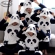 Flannel đồ ngủ cha mẹ-con mùa thu đông một gia đình gồm ba chàng trai và cô gái dày lông cừu san hô phù hợp với nữ phục vụ nhà