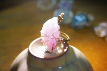 (Back to that era No. 964) Spodumene raw ore ring blade unique item