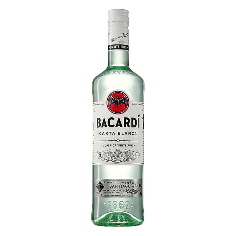 百加得白朗姆酒bacardi莫吉托烘培基酒行貨正品洋酒