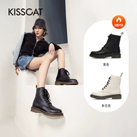 Martens, Tide, демисезонные утепленные короткие сапоги в английском стиле на платформе, в британском стиле, увеличивают рост