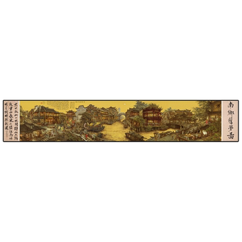 Nanxiang old dream panoramic cross stitch thread embroidery 2024 ຫ້ອງດໍາລົງຊີວິດແບບໃຫມ່ມືຖັກແສ່ວເຕັມຖັກແສ່ວອັນເກົ່າແກ່ຂະຫນາດໃຫຍ່