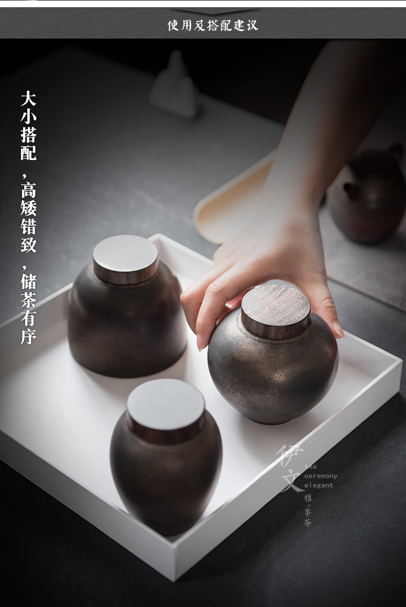 Even sealing ceramic tea pot put POTS with hand made ceramic pot and receives small portable storage tanks