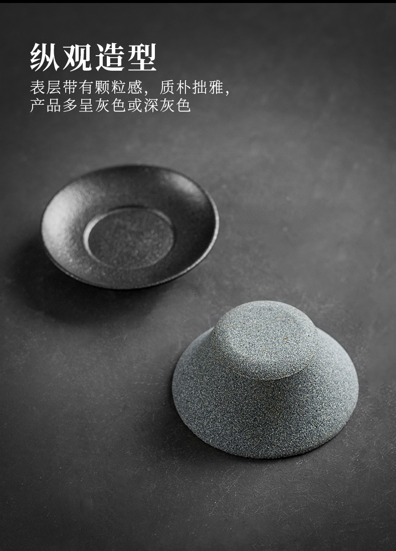 Evan ceramic nonporous tea kungfu tea set) contracted tea filter tea strainer Japanese tea taking