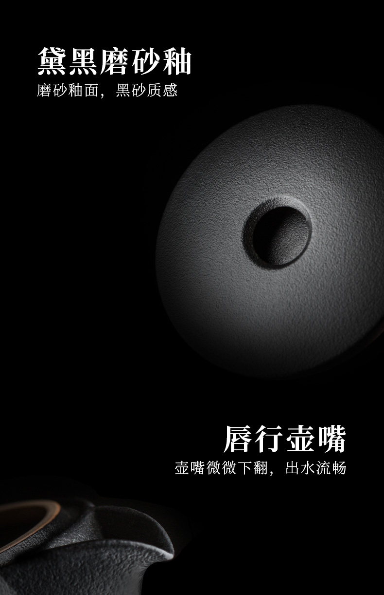 Evan ceramic kung fu tea set Japanese contracted portable tea crack set a pot of three is suing travel