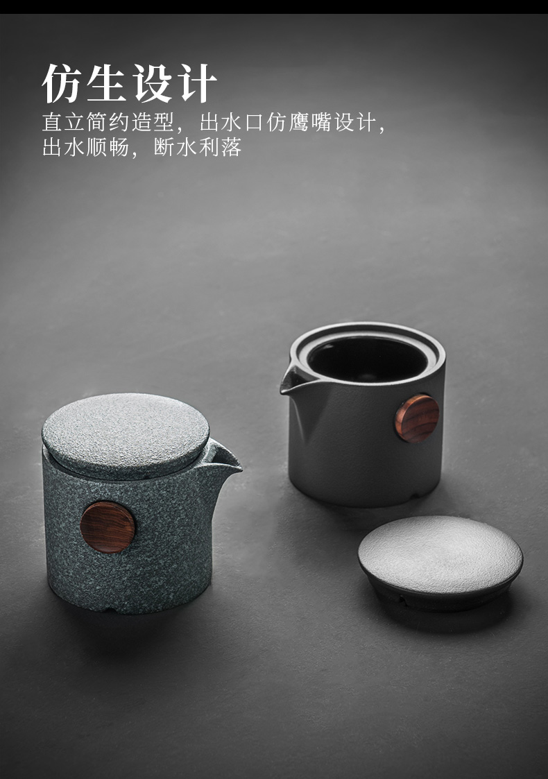 Even Japanese ceramic teapot household contracted hand grasp pot of kung fu tea tea tea, single pot filtering pot