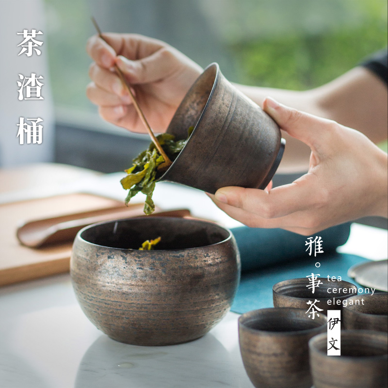 Evan of kung fu tea set iron glaze tureen tea cups office tea gift boxes of a complete set of Japanese tea taking