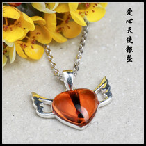 Fetal Hair Newborn Baby Souvenir Haircut Hair Tiger Year Pendant Necklace Baby Born Gift Loving Angel Pendant