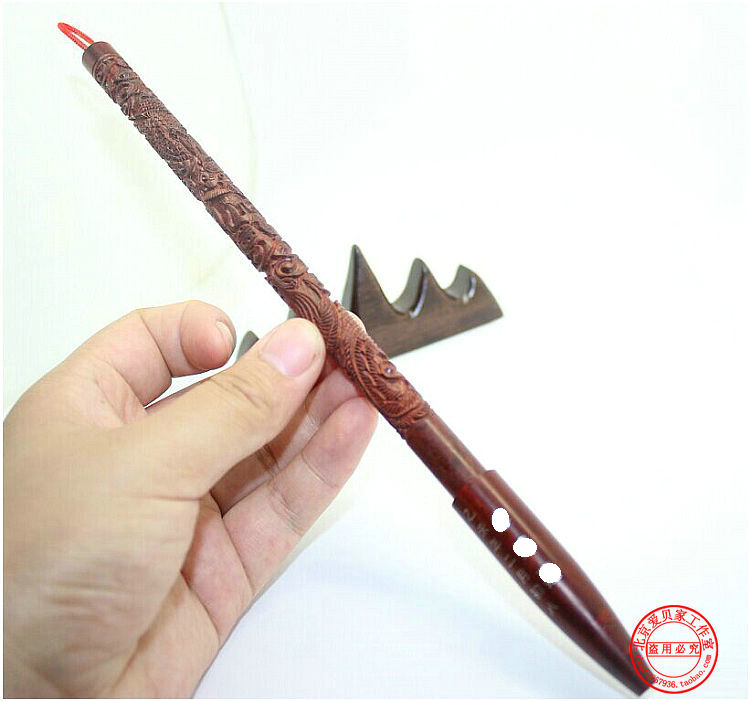 Love Beer's Baby Remembrance of Boutique Brush Master Sculpted Small Leaves Sandalwood Sculptures Dragon Phoenix