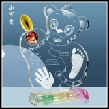 Браслет из кварца, отпечатки рук и ног, милая кисть для письма для хранения пуповины