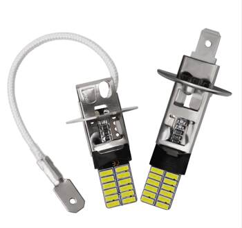Automobile led anti-fog lamp h1 h3 4014 24 lamp fog lamp modification universal front fog bulb decoding constant current