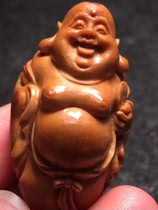 Olive nuclear carving Maitreya Buddha Single Seed Wang Weidong Master Hand Carved Olive Hu Wen Play Necklace Pendant Men