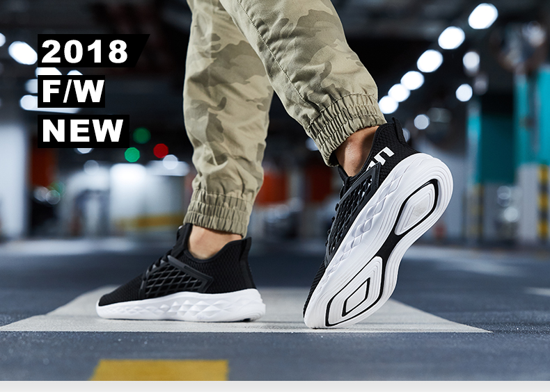 Giày nam Jordan giày chạy bộ mùa thu 2019 mới chống trượt nhẹ giày chạy bộ thời trang giày thông thường sốc giày nam - Giày chạy bộ giày tập gym nữ