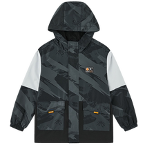 China Jordan Childrens Clothing Boys Jackets Spring and Autumn 2024 New Medium and Large Childrens Sports Jackets Handsome Childrens Windbreakers