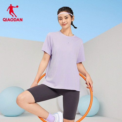 Спортивная летняя футболка с коротким рукавом, длинная одежда для йоги для отдыха, оверсайз, средней длины