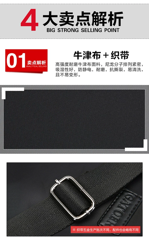 Túi đeo chéo chéo nylon nhỏ ba lô nam túi vải canvas Oxford túi vải Messenger kinh doanh IPAD