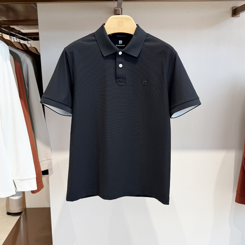 Bosssunwen Men's Clothing Summer Classic Solid Color Men's Short-Sleeve Polo Shirt Comfortable and Easy to Care for