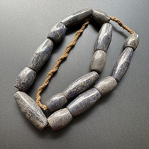 West Asia Afghanistan old lapis lazuli necklace foreign ancient beads antique jewelry antique old objects collection with beads r