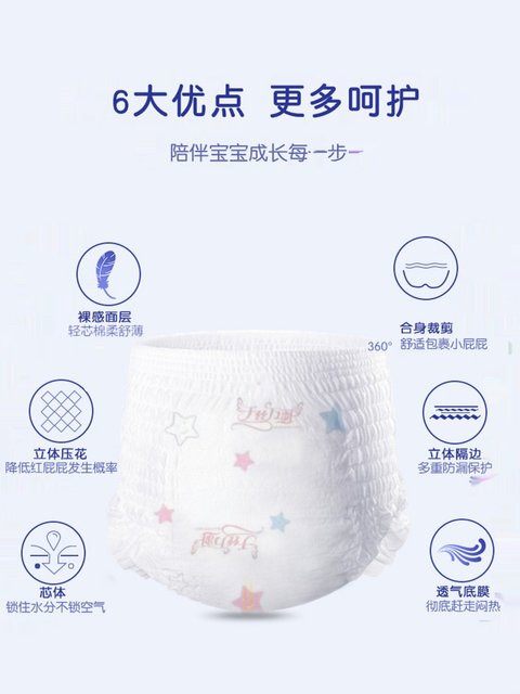 Qiansiwanwu Five-Pack Plus 5XL Night-Use Pull-Up Pants, One-Piece Pants, 70 Pieces, Extra-Large Size, Training Pants, Children's Diapers